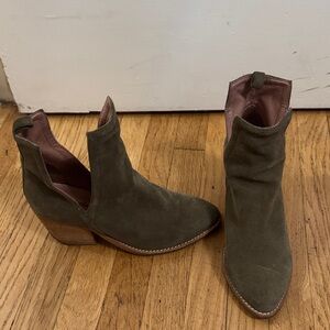 Jeffrey Campbell Green Women's Suede Ankle Boots